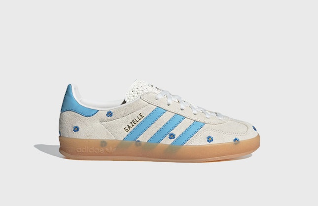 adidas Originals Gazelle Indoor "Flower Pack" (Light Blue)