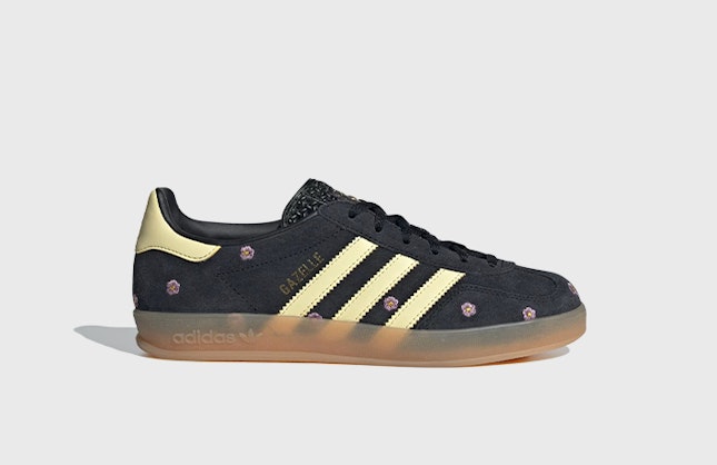 adidas Originals Gazelle Indoor "Flower Pack" (Core Black)