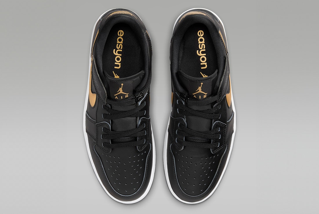 Air Jordan 1 Low FlyEase "Metallic Gold"