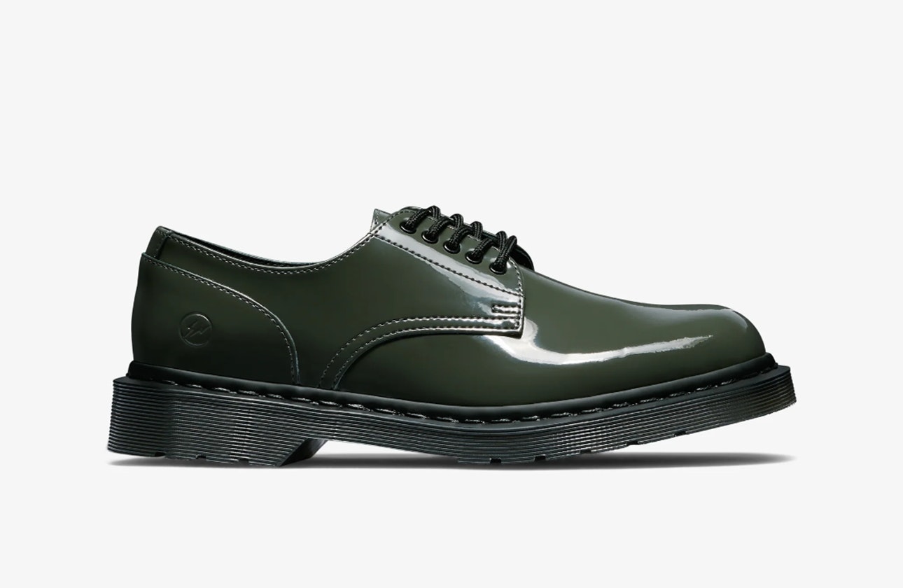 Fragment x Dover Street Market x Dr. Martens Hollingborn 1461 "Patent Grey"