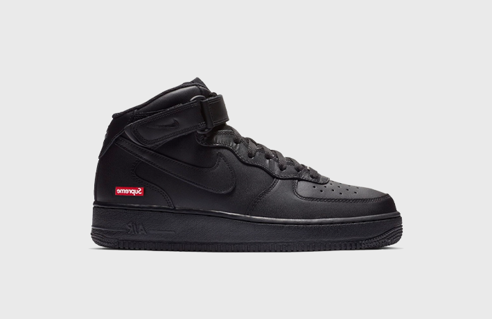 Supreme x Nike Air Force 1 Mid "Black"