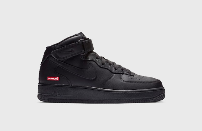 Supreme x Nike Air Force 1 Mid "Black"