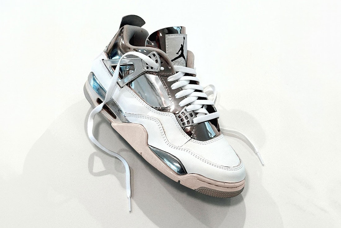J. Balvin x Air Jordan 4 "Chrome White"