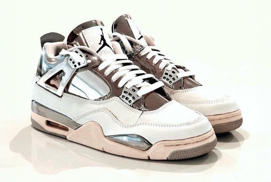 J. Balvin x Air Jordan 4 "Chrome White"