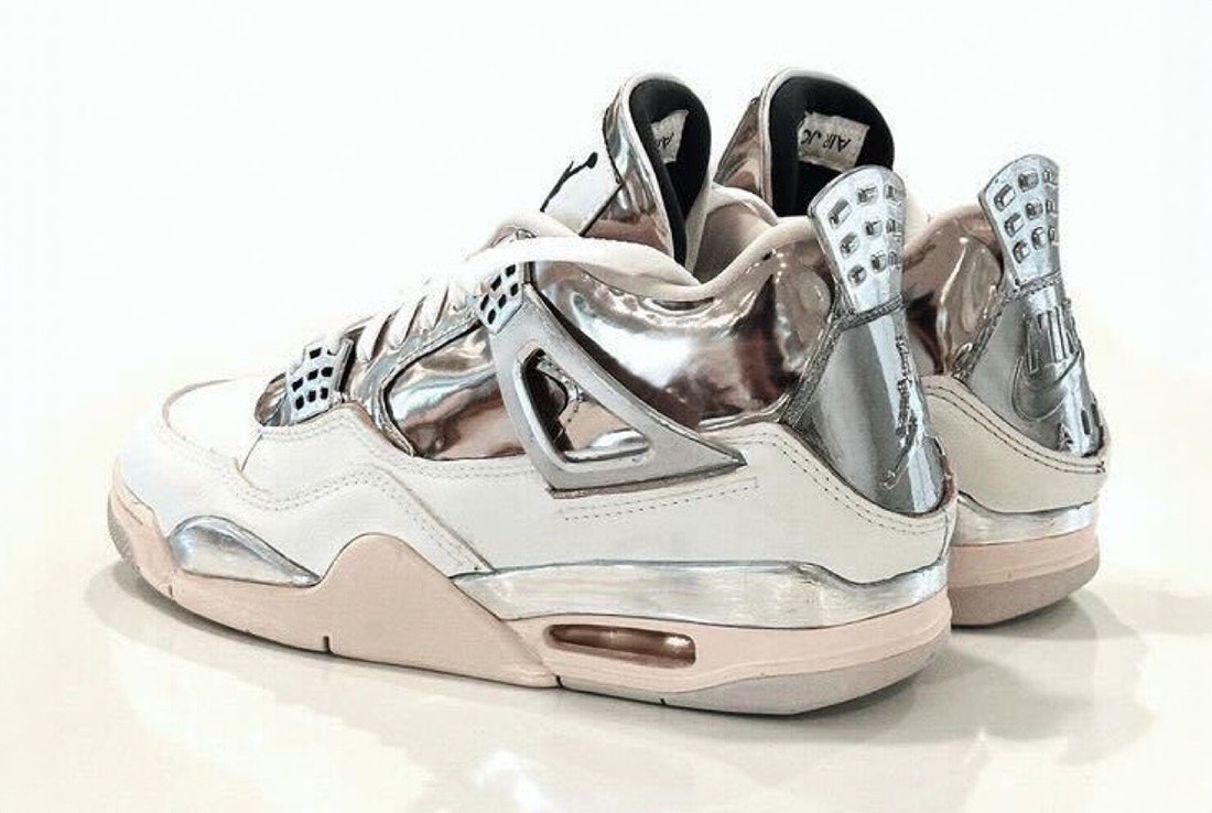 J. Balvin x Air Jordan 4 "Chrome White"