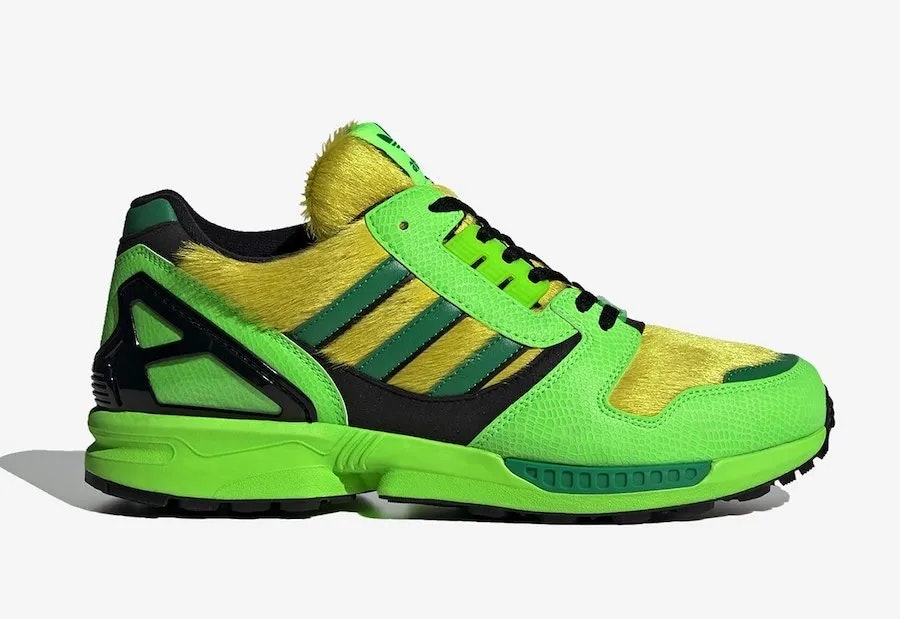 atmos x adidas ZX 8000 "Bold Green"