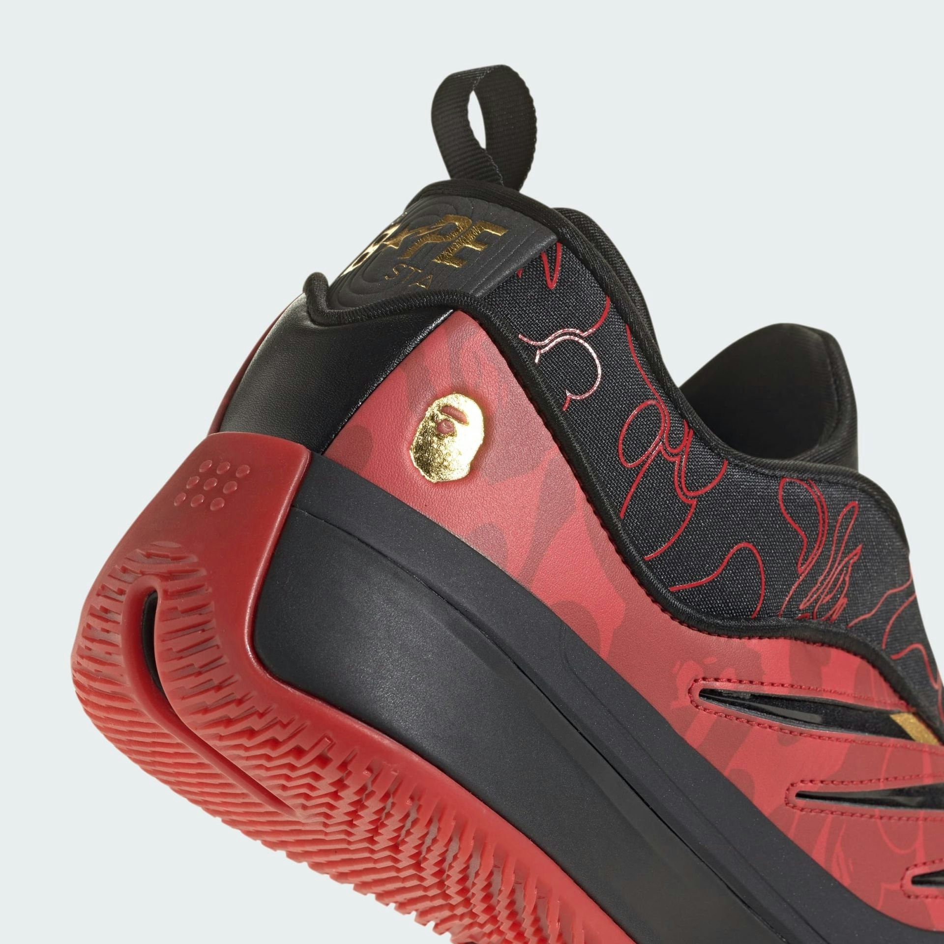 BAPE x adidas Dame 9 "Better Scarlet"