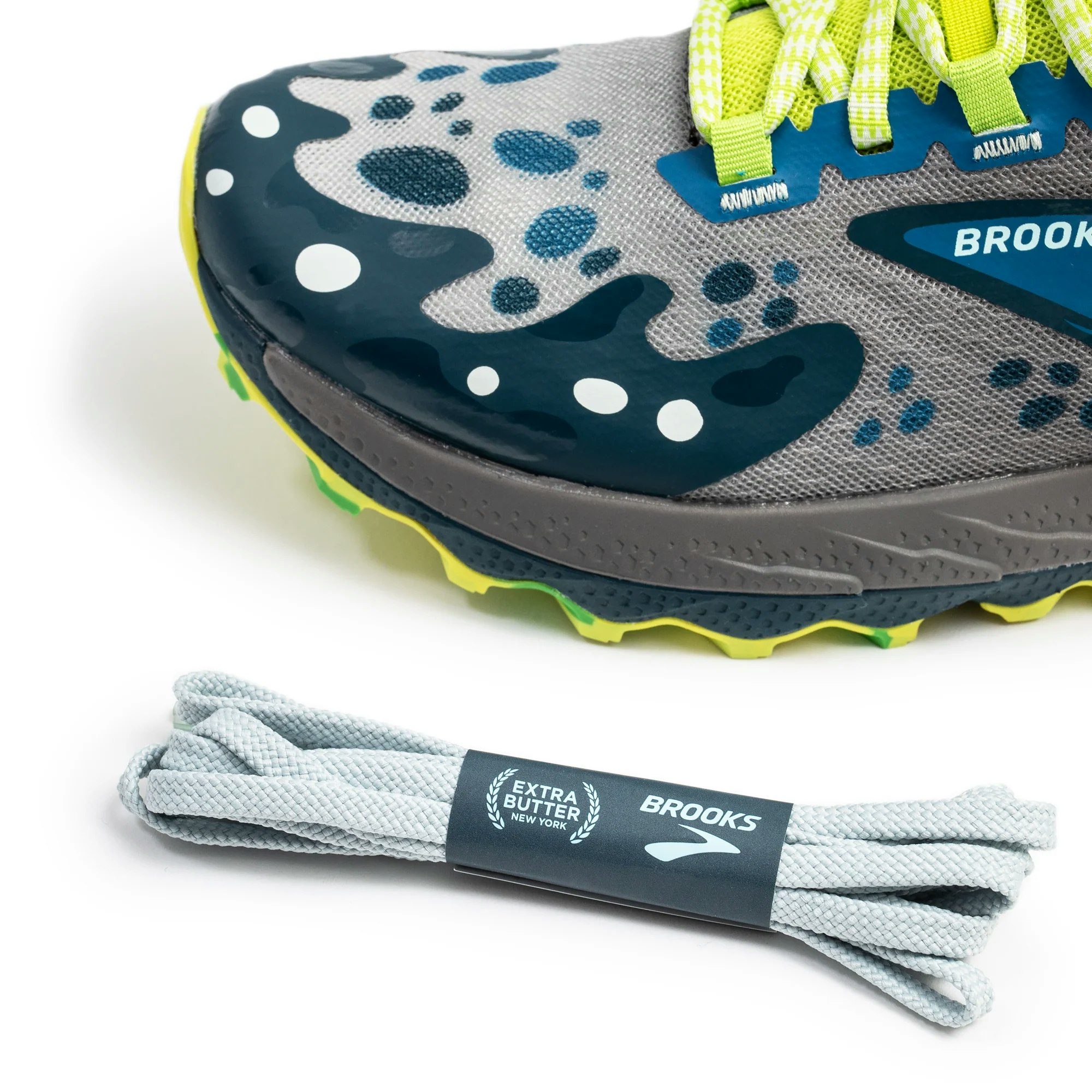 Extra Butter x Brooks Cascadia 18 "Splashy Motion"
