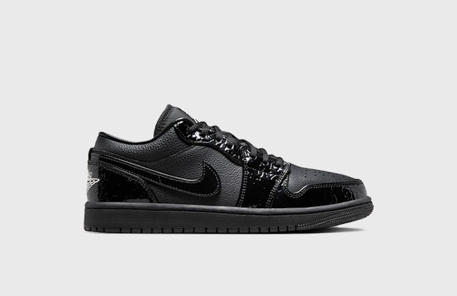 Air Jordan 1 Low SE "Patent Elephant Black"