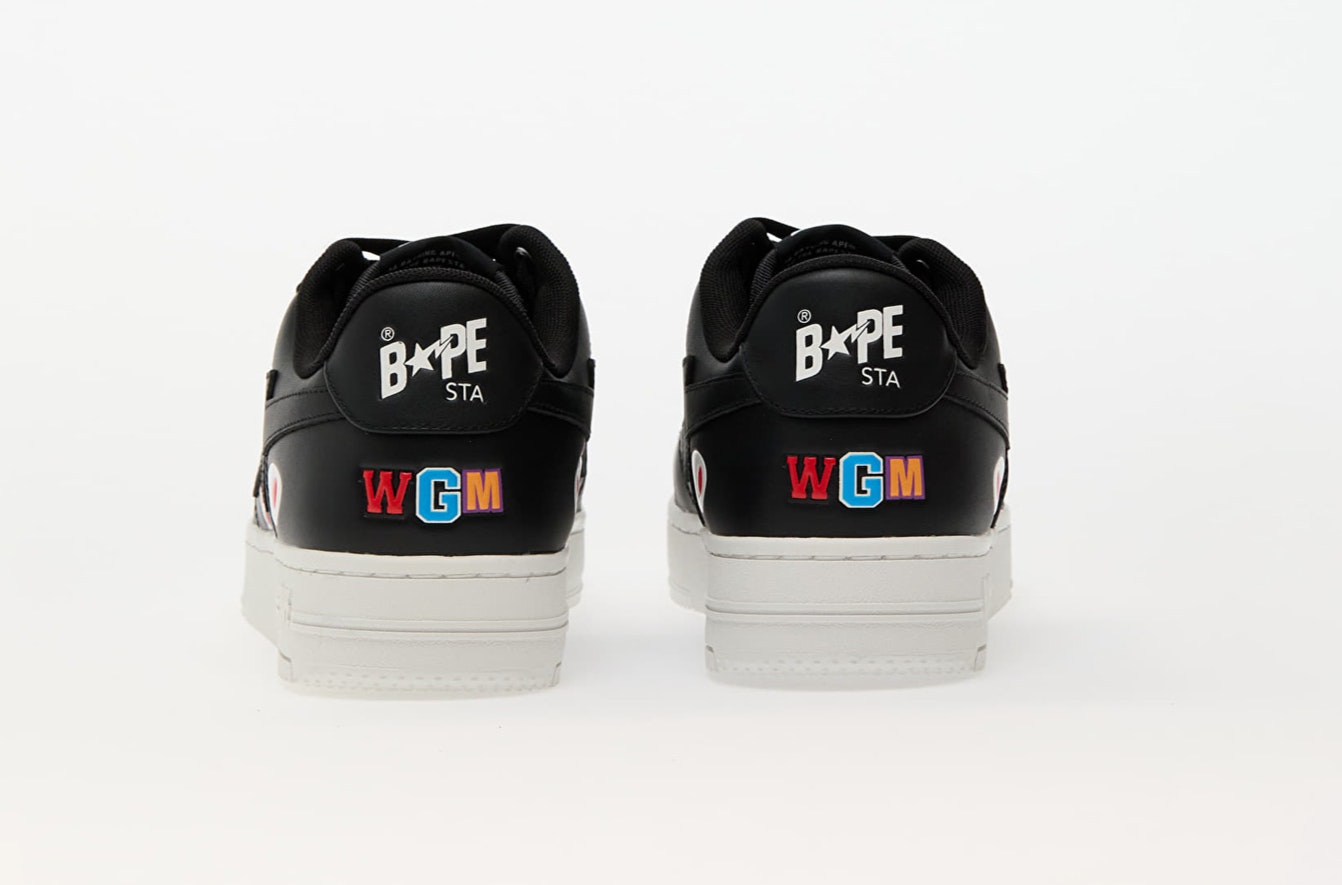 A Bathing Ape Bape Sta Shark M2 "Black"