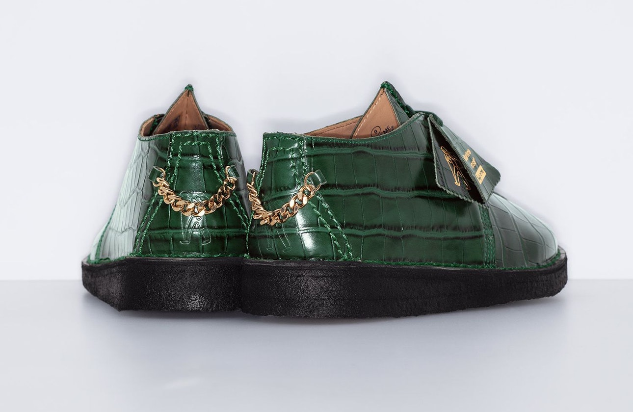 Martine Rose x Supreme x Clarks Originals Desert Trek "Vintage Green"