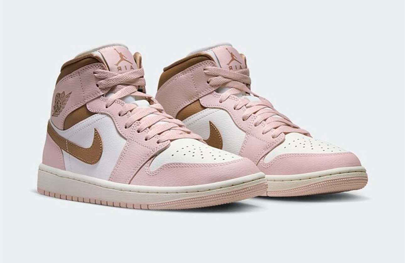 Air Jordan 1 Mid "Pink Oxford"