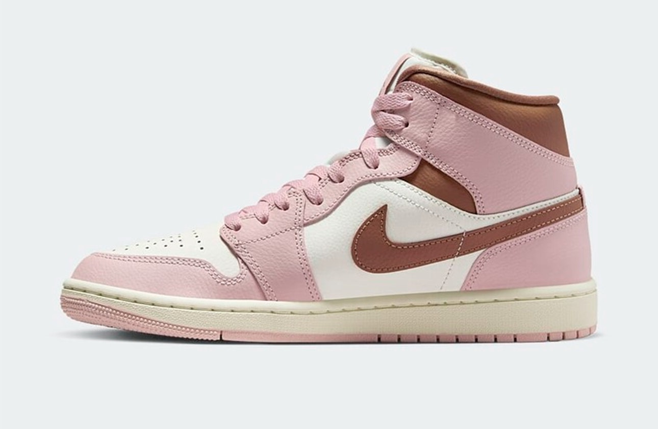 Air Jordan 1 Mid "Pink Oxford"