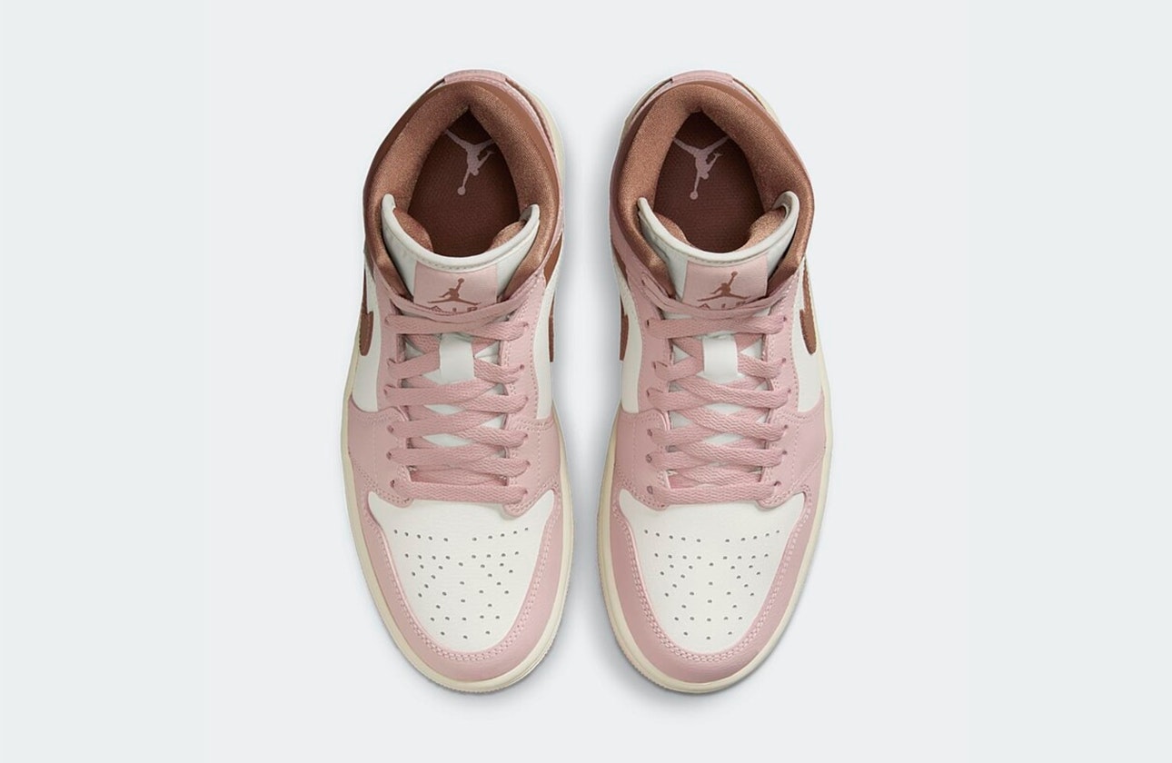 Air Jordan 1 Mid "Pink Oxford"