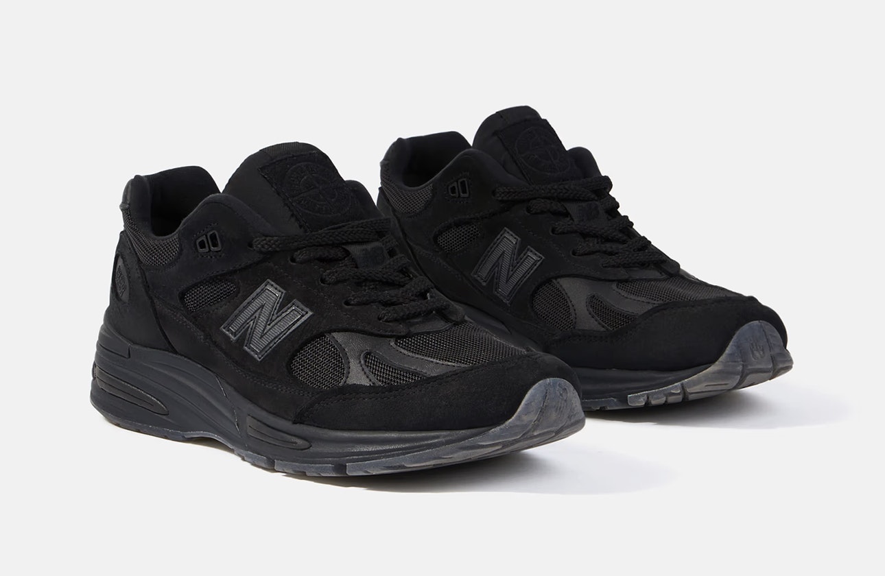 Stone Island x New Balance 991v2 "Ghost Pack" (Black)