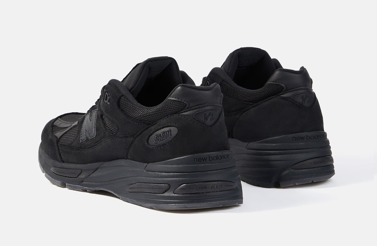 Stone Island x New Balance 991v2 "Ghost Pack" (Black)