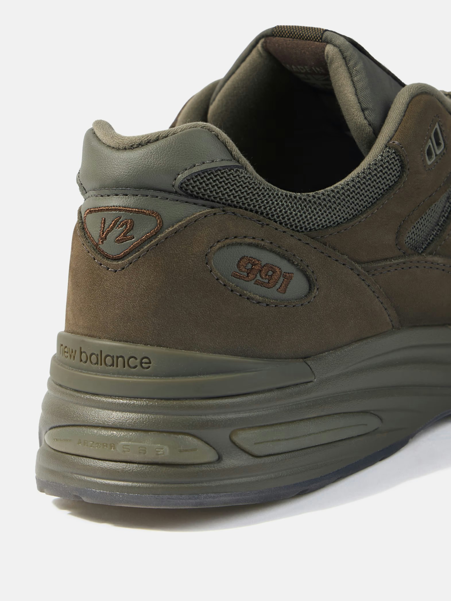Stone Island x New Balance 991v2 "Ghost Pack" (Green)