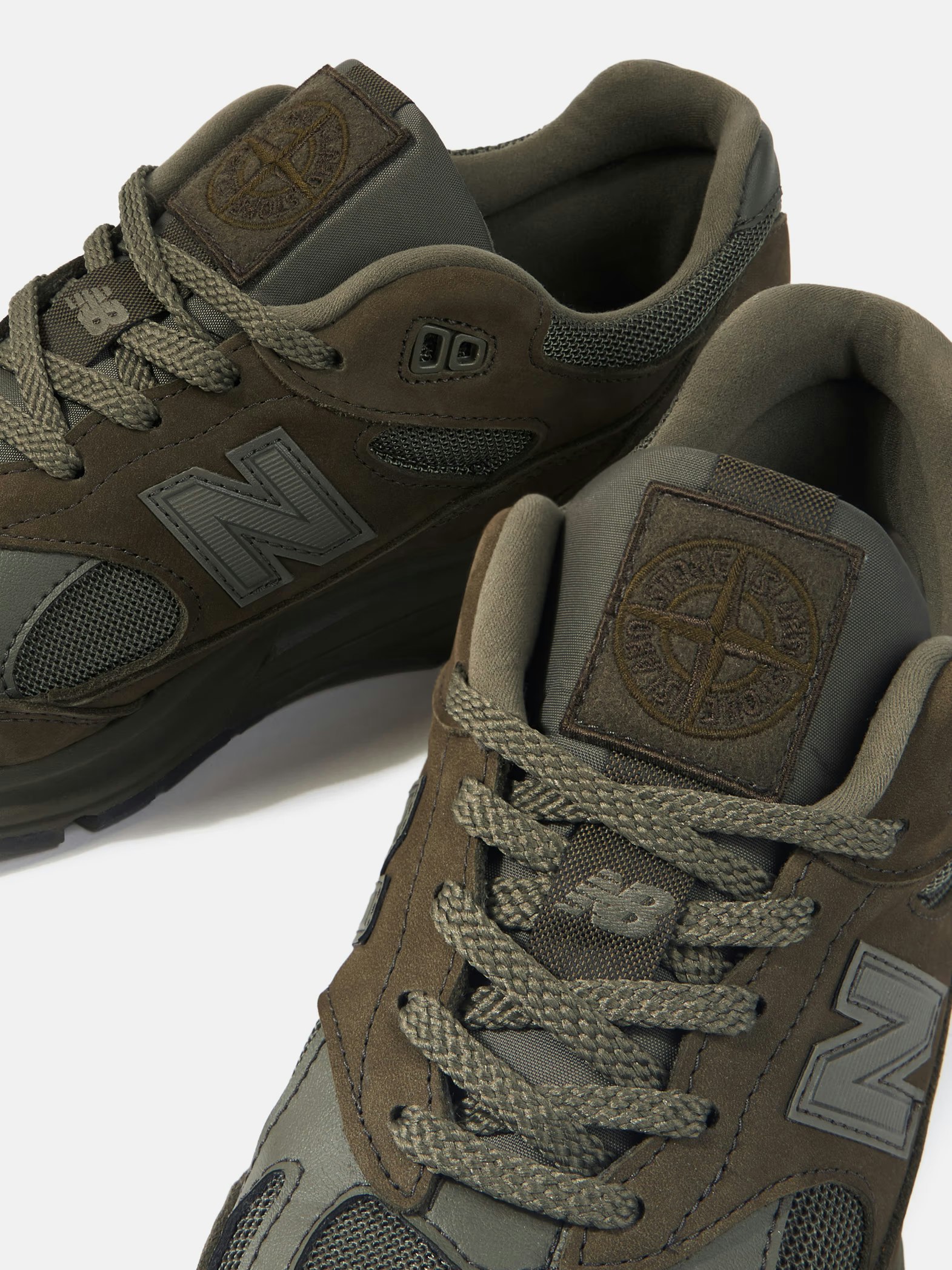 Stone Island x New Balance 991v2 "Ghost Pack" (Green)