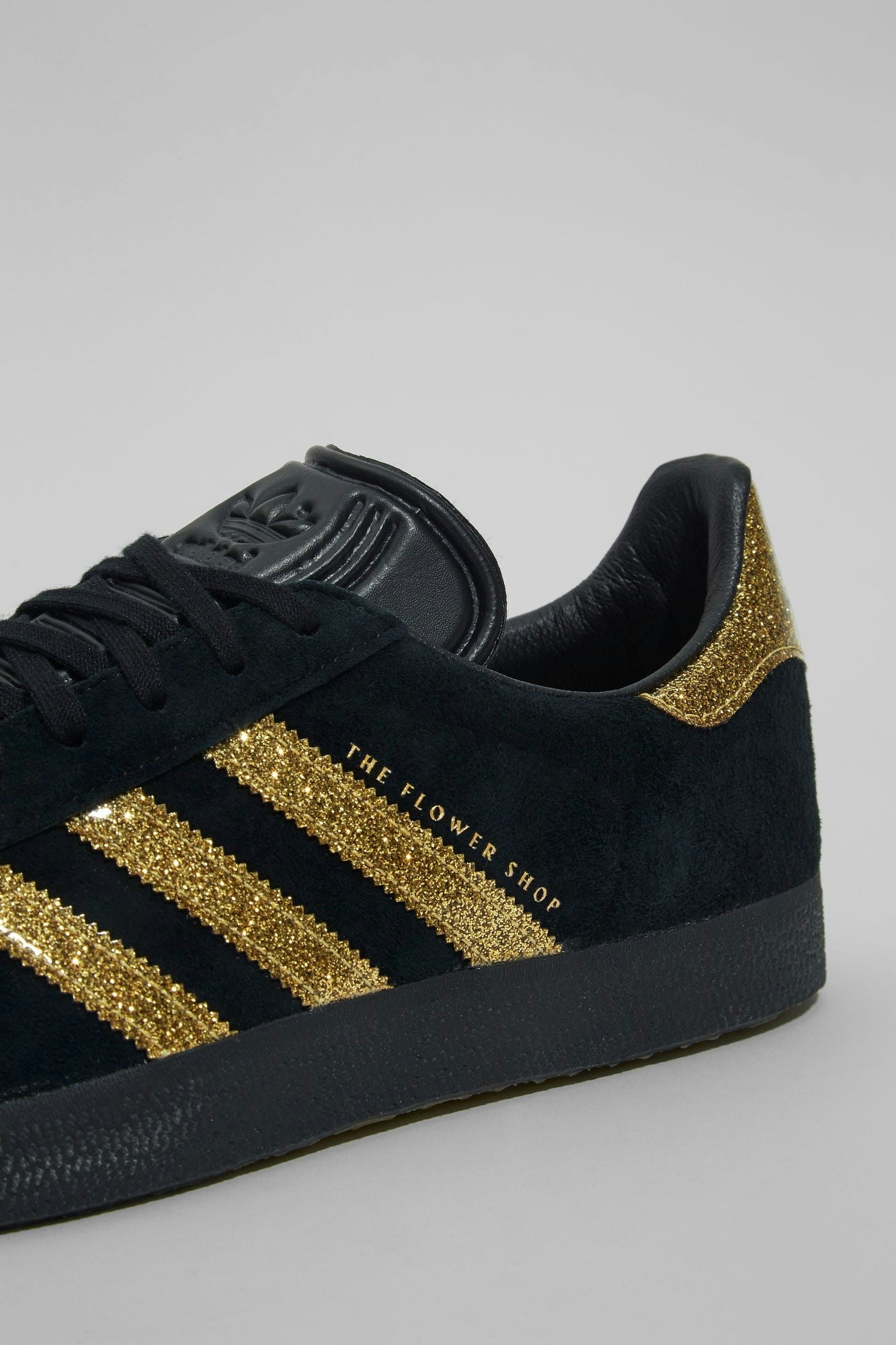 The Flower Shop NYC x adidas Gazelle "Black/Gold"