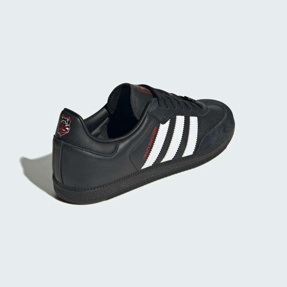 Crazy Raccoon x atmos x adidas Samba OG "Core Black"