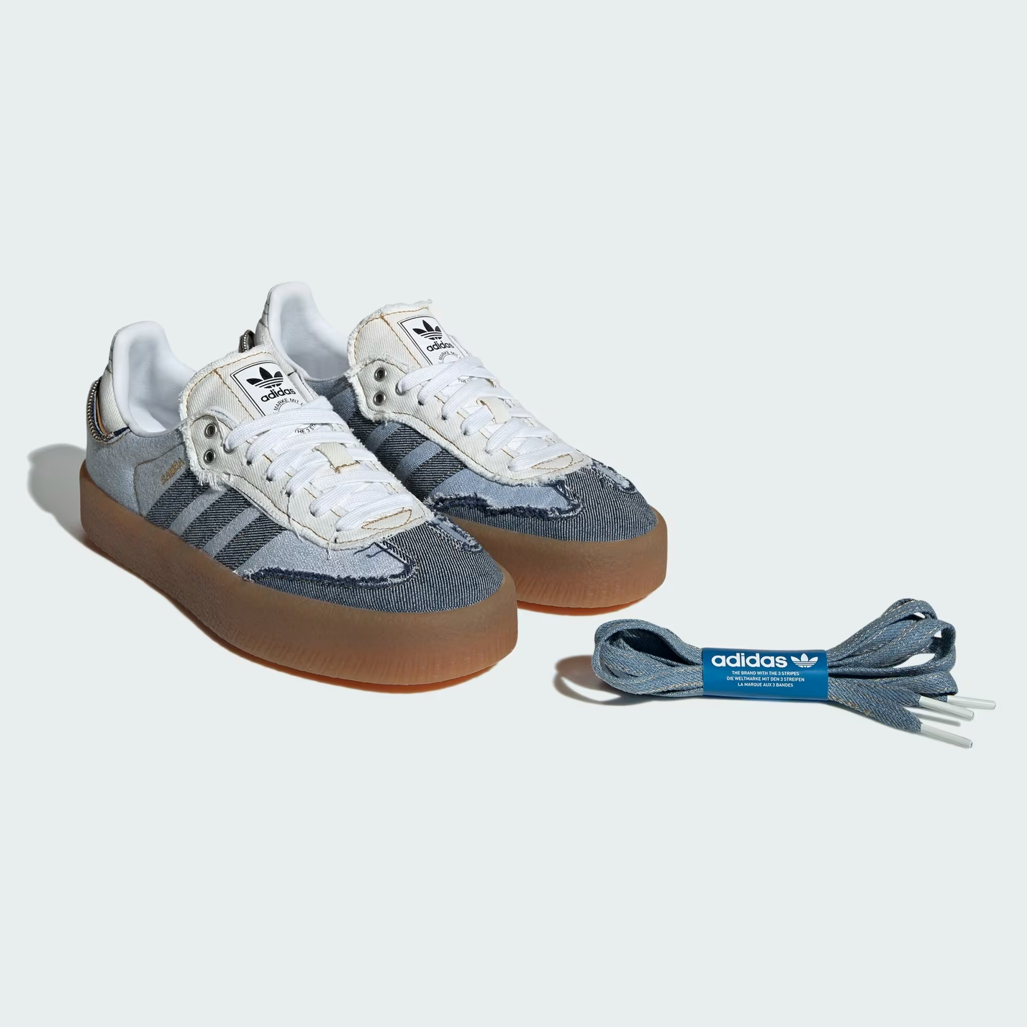 atmos x adidas Sambae "Stacked Denim"