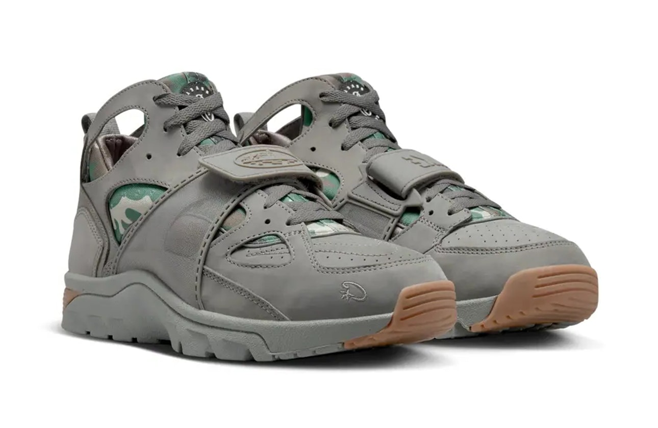 Corteiz x Nike Air Trainer Huarache "Flat Pewter"