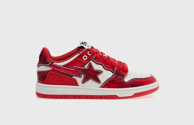 A Bathing Ape Bape SK8 Sta 1 M2 "Red"