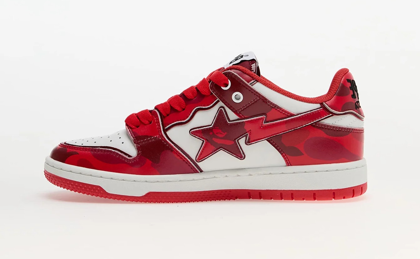 A Bathing Ape Bape SK8 Sta 1 M2 "Red"