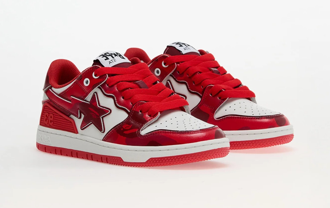 A Bathing Ape Bape SK8 Sta 1 M2 "Red"