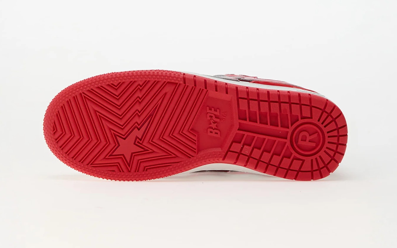 A Bathing Ape Bape SK8 Sta 1 M2 "Red"