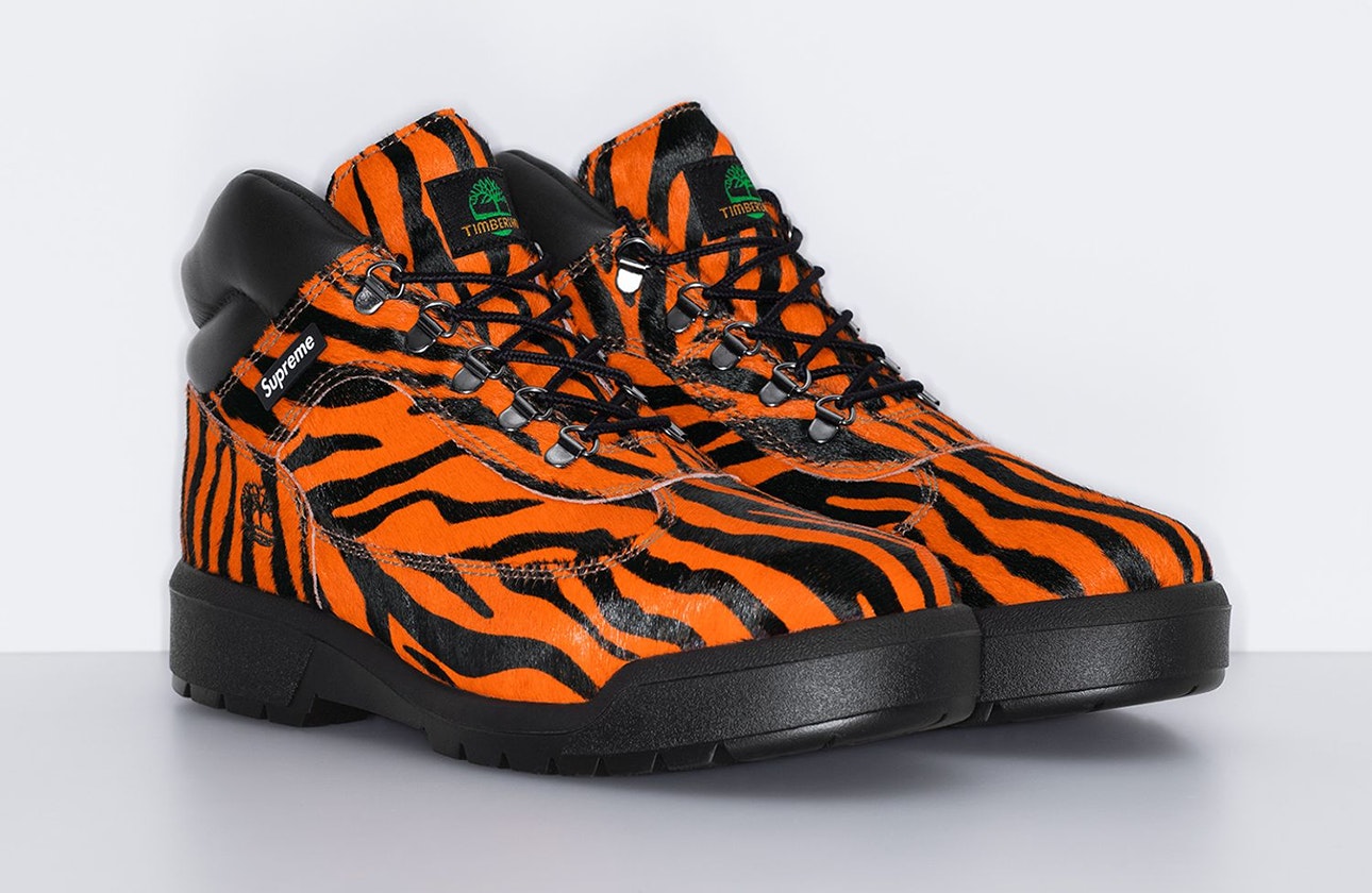 Supreme x Hysteric Glamour x Timberland Field Boot Gore-Tex "Tiger"