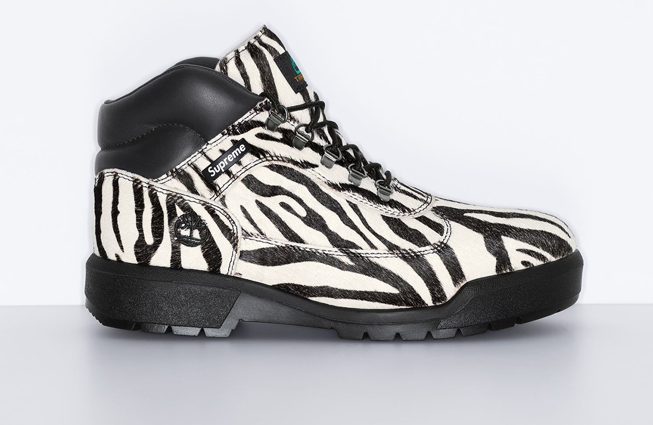 Supreme x Hysteric Glamour x Timberland Field Boot Gore-Tex "White Tiger"