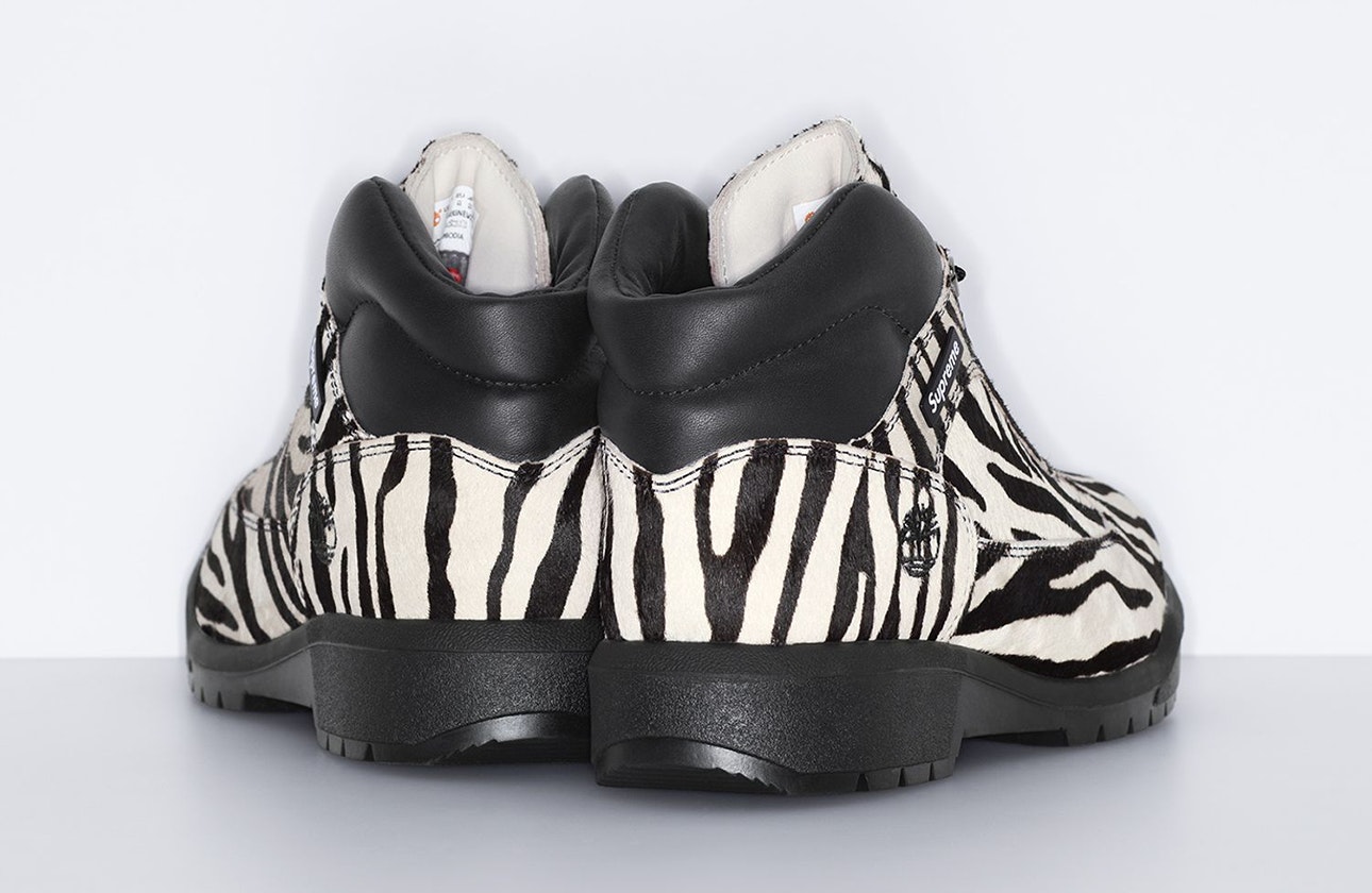 Supreme x Hysteric Glamour x Timberland Field Boot Gore-Tex "White Tiger"