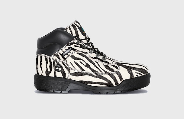 Supreme x Hysteric Glamour x Timberland Field Boot Gore-Tex "White Tiger"