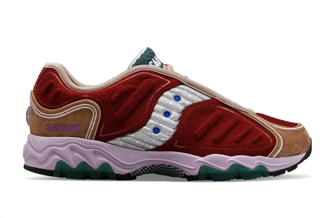 Jae Tips x Saucony Matrix "No Shoes In The House" (Burgundy)