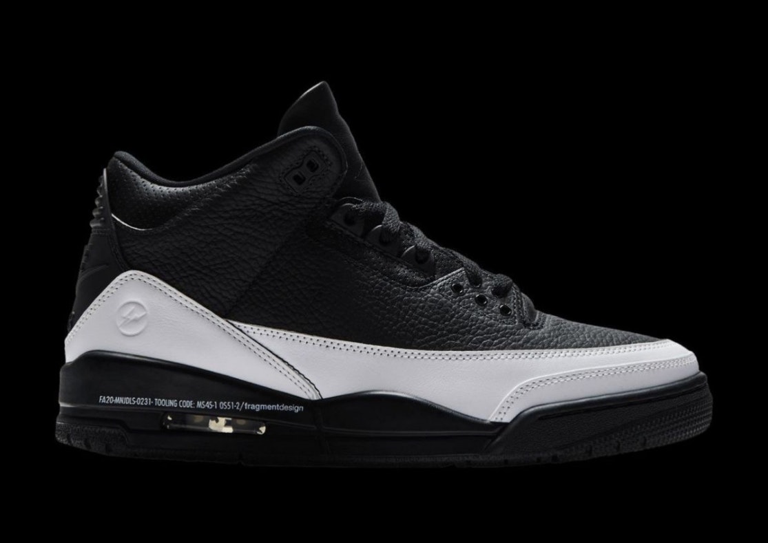 Fragment x Air Jordan 3 "Black/White"