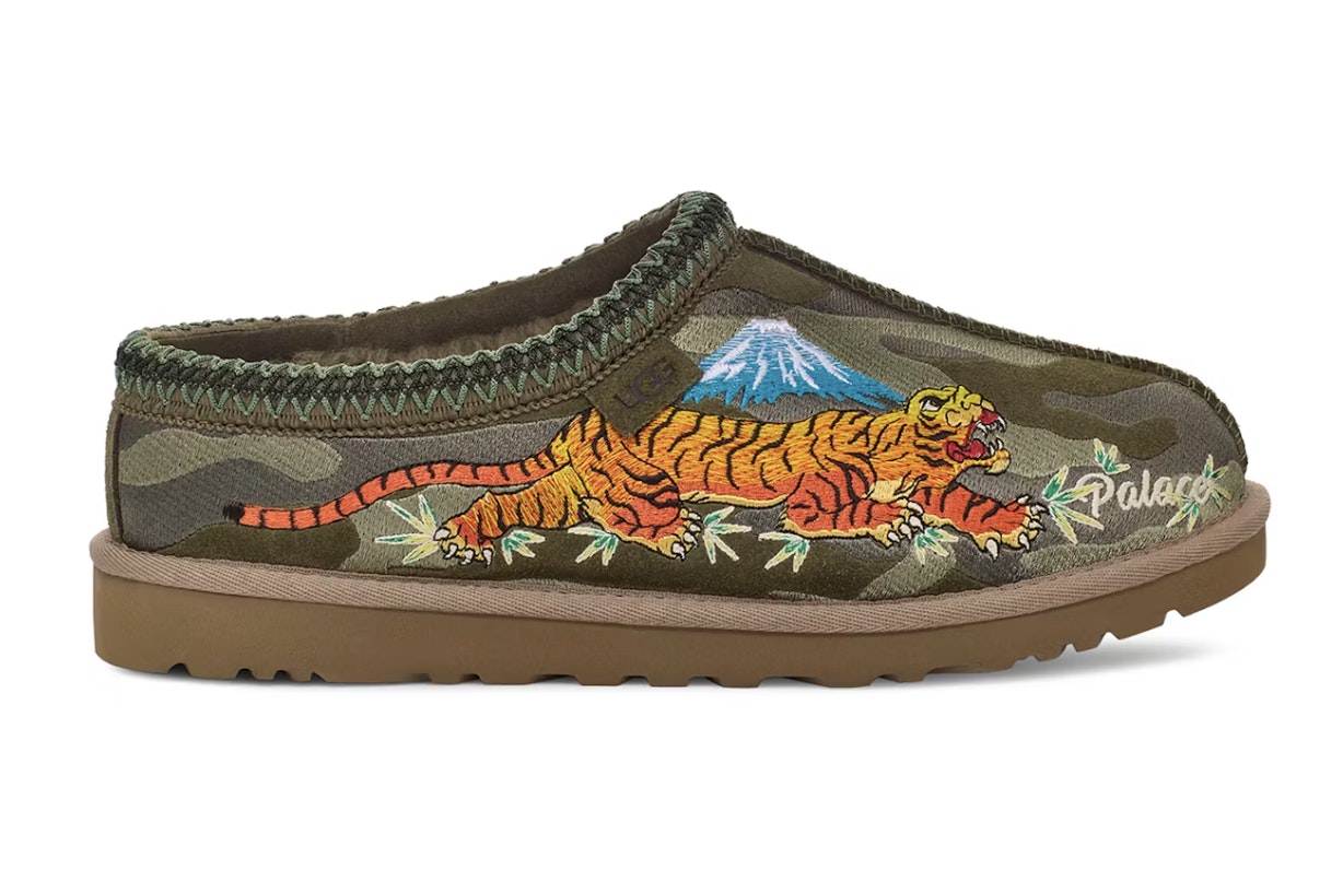 Palace x UGG Tasman Slipper "Tiger" (Burnt Olive Camo)