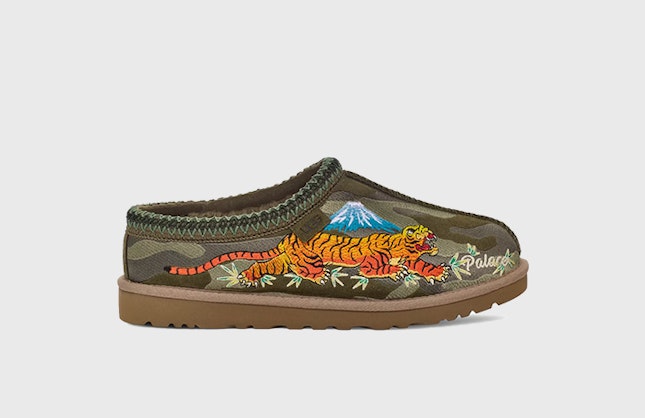 Palace x UGG Tasman Slipper "Tiger" (Burnt Olive Camo)