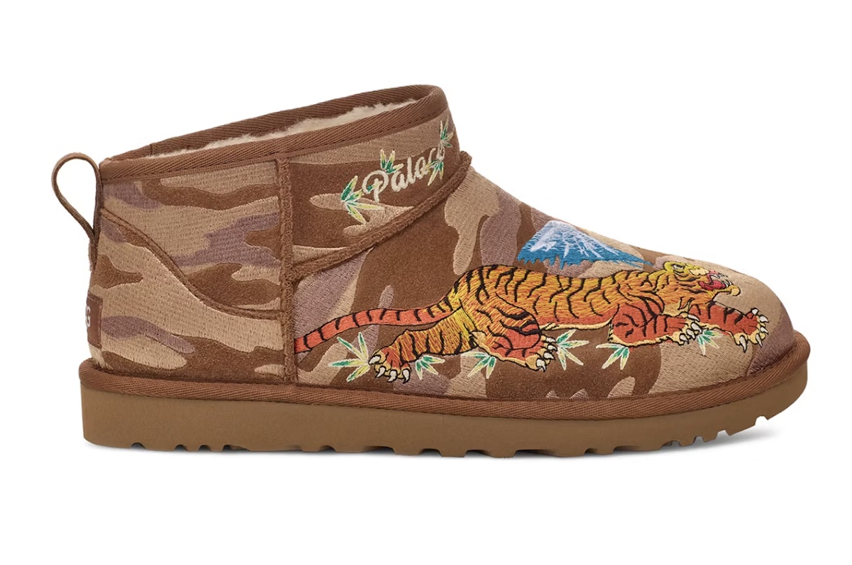 Palace x UGG Classic Ultra Mini Boot "Tiger" (Chestnut Camo)
