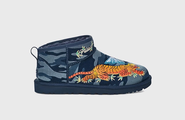 Palace x UGG Classic Ultra Mini Boot "Tiger" (Navy Camo)