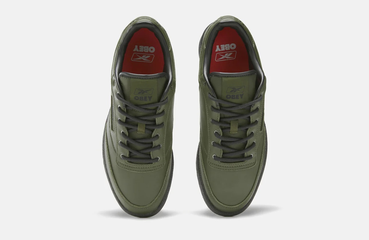 OBEY x Reebok Club C 85 "Olive Green"