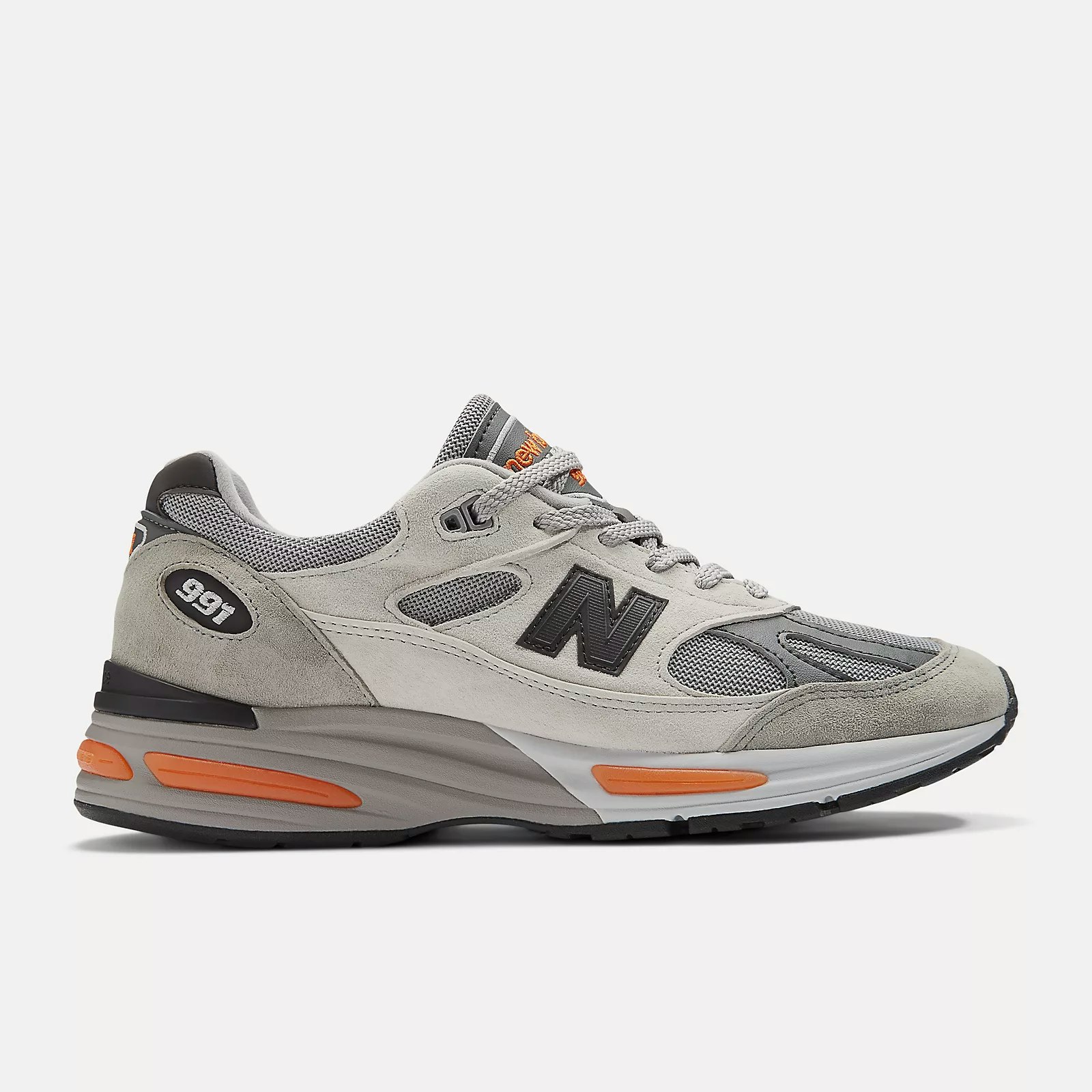 New Balance 991v2 "Made in UK" (Pelican Bright Orange)
