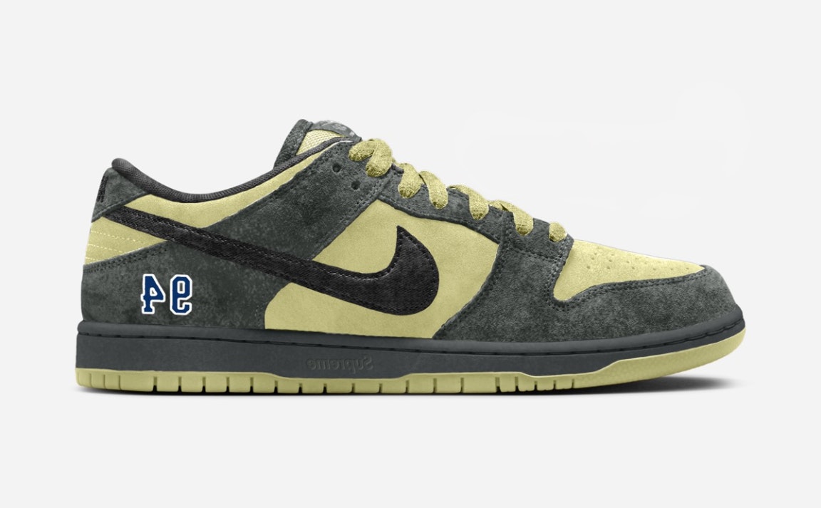 Supreme x Nike SB Dunk Low QS "Camper Green"