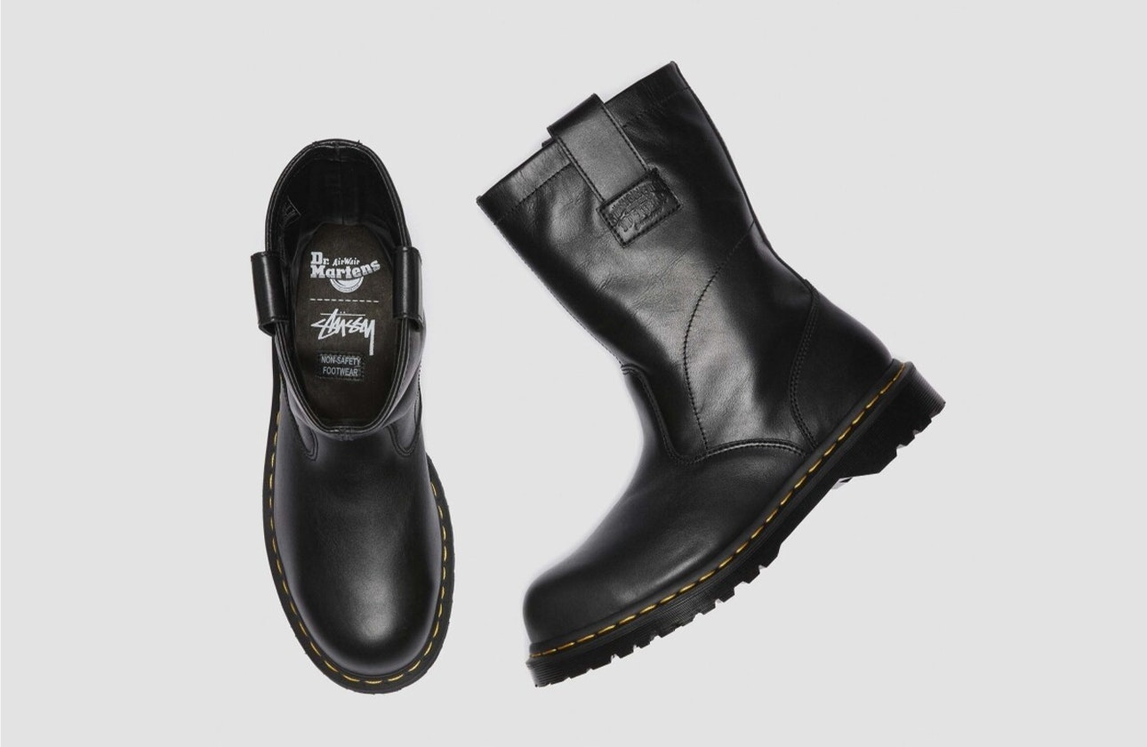 Stüssy x Dr. Martens 2295 "Black Leather"