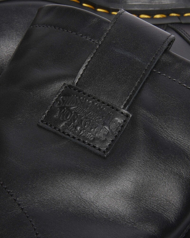 Stüssy x Dr. Martens 2295 "Black Leather"
