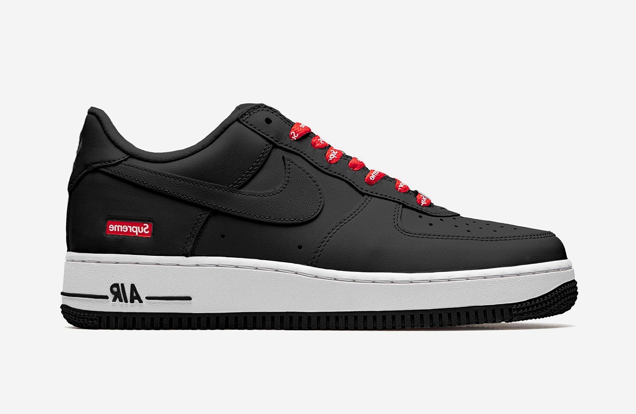 Supreme x Nike Air Force 1 Low "Black/White"