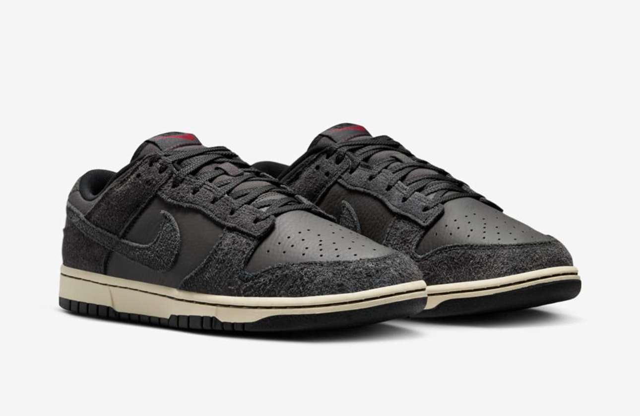 Nike Dunk Low PRM "Shaggy Suede" (Off-Noir)