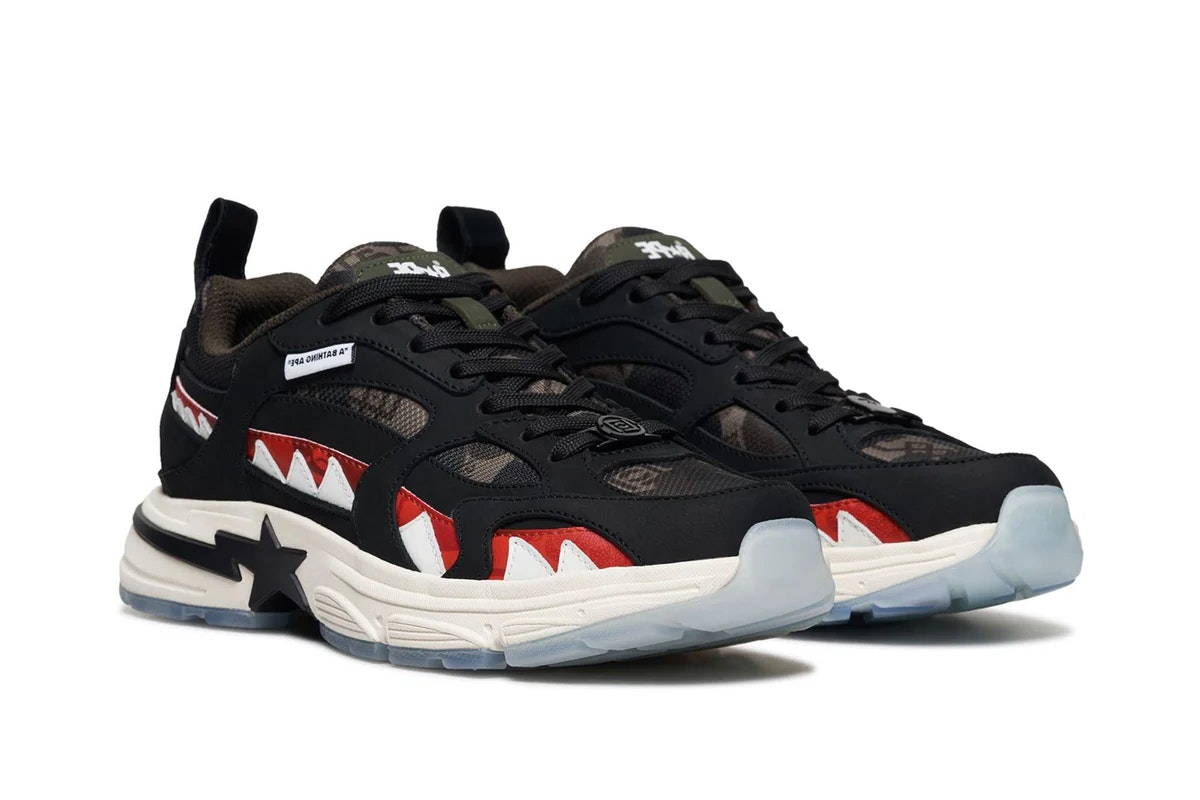 CLOT x BAPE Shark Sta "Red Camo"