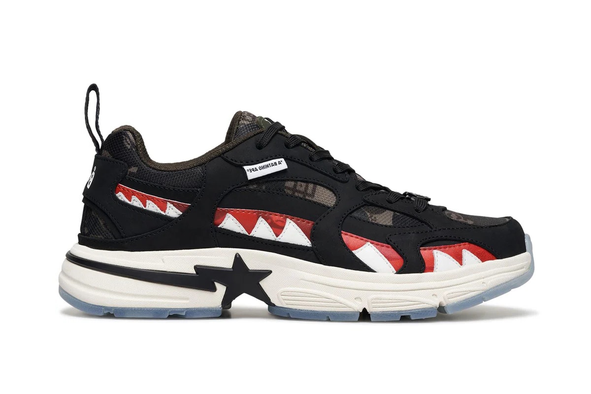 CLOT x BAPE Shark Sta "Red Camo"