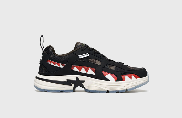 CLOT x BAPE Shark Sta "Red Camo"